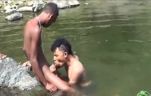 Brazilian boy gets sucked by a friend